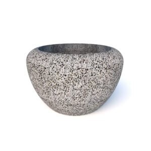 Вазон  Луна, варианты: бетон, мраморная крошка